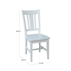 San Remo White Dining Chair by International Concepts -International Concepts Sales beach white international concepts dining chairs 1c07 10 40 1000
