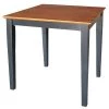 Black and Cherry 30" Square Counter-height Table by International Concepts