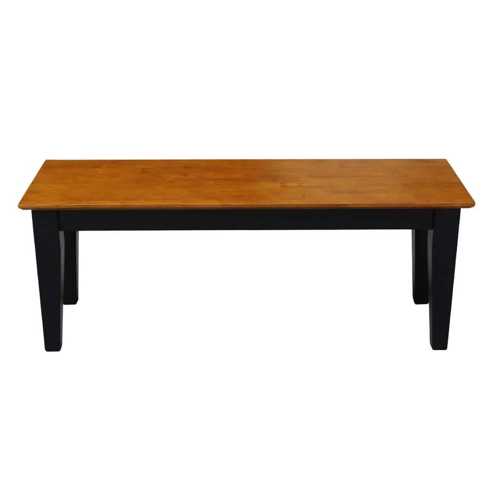 Black and Cherry Bench by International Concepts 1 Black and Cherry Bench by International Concepts