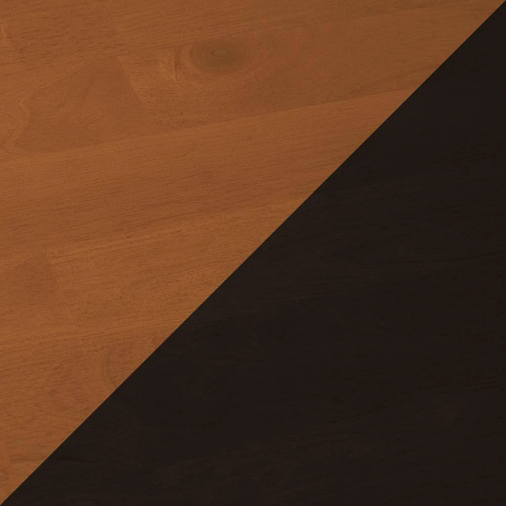 3-Piece Set Olivia Black / Cherry 30 in Round Solid Wood Dining Table and 2 San Remo Side Chairs by International Concepts 3 3-Piece Set Olivia Black / Cherry 30 in Round Solid Wood Dining Table and 2 San Remo Side Chairs by International Concepts - Image 3