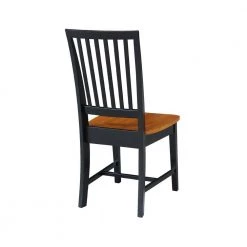 Set of 5 pcs - Black/Cherry 42" Dual Drop Leaf Table with 4 RTA chairs by International Concepts -International Concepts Sales black cherry international concepts dining room sets k57 42dp c265 4 66 1000