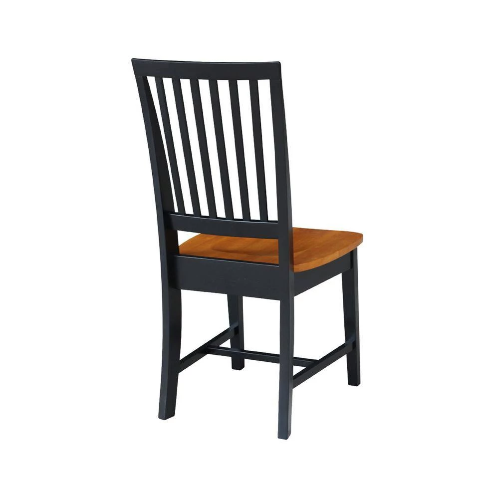 Set of 3 pcs - Black/Cherry 42" Dual Drop Leaf Table with 2 RTA chairs by International Concepts 5 Set of 3 pcs - Black/Cherry 42" Dual Drop Leaf Table with 2 RTA chairs by International Concepts - Image 5