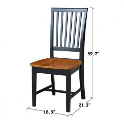 Set of 3 pcs - Black/Cherry 42" Dual Drop Leaf Table with 2 RTA chairs by International Concepts 22 Set of 3 pcs - Black/Cherry 42" Dual Drop Leaf Table with 2 RTA chairs by International Concepts -International Concepts Sales black cherry international concepts dining room sets k57 42dp c265p 76 1000