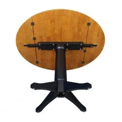 5-Piece 42 in. Black/Cherry Dual Drop Leaf Table Set with 4-Side chairs by International Concepts 14 5-Piece 42 in. Black/Cherry Dual Drop Leaf Table Set with 4-Side chairs by International Concepts -International Concepts Sales black cherry international concepts dining room sets k57 42dp c46 613 4 1d 1000