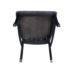 Black/Coal Verona Dining Chair (Set of 2) by International Concepts -International Concepts Sales black coal international concepts dining chairs c75 170p 1d 1000