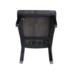 Black/Coal Tall Mission Chair (Set of 2) by International Concepts 11 Black/Coal Tall Mission Chair (Set of 2) by International Concepts -International Concepts Sales black coal international concepts dining chairs c75 465p 1d 1000
