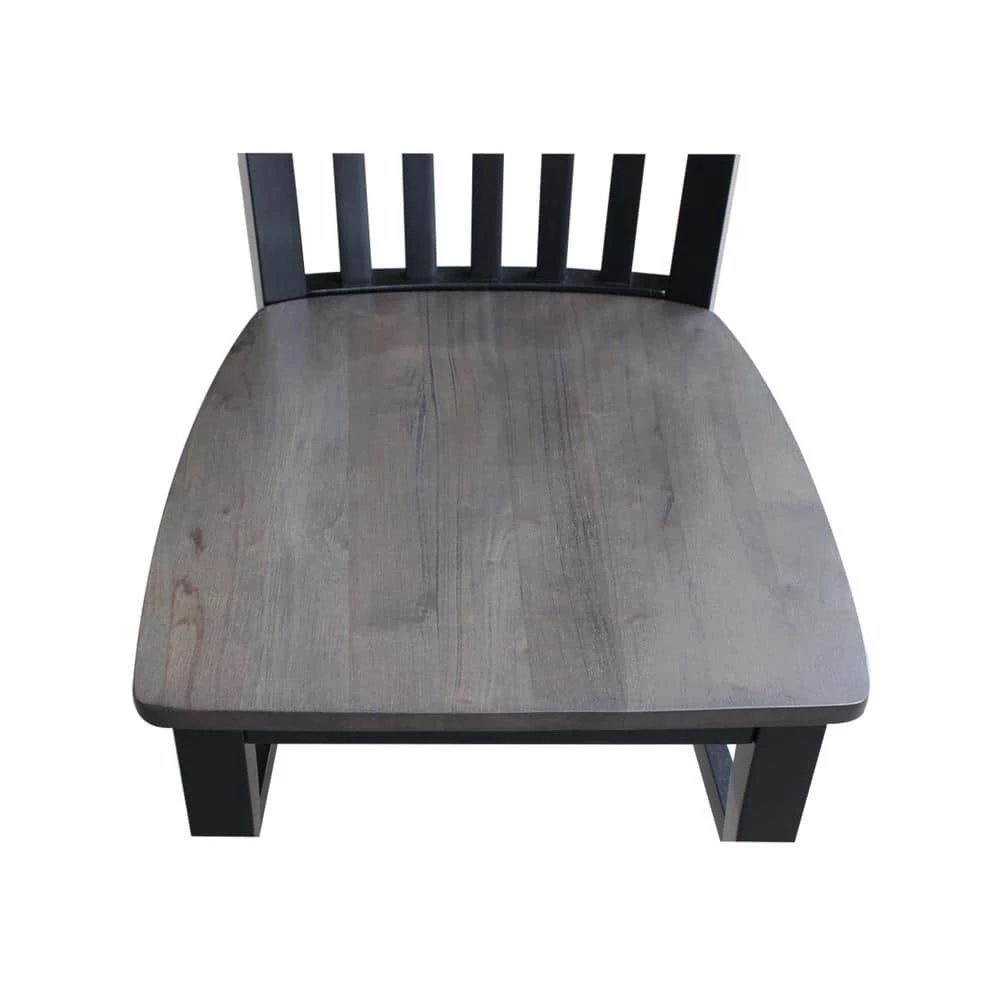 Black/Coal Tall Mission Chair (Set of 2) by International Concepts 7 Black/Coal Tall Mission Chair (Set of 2) by International Concepts - Image 7