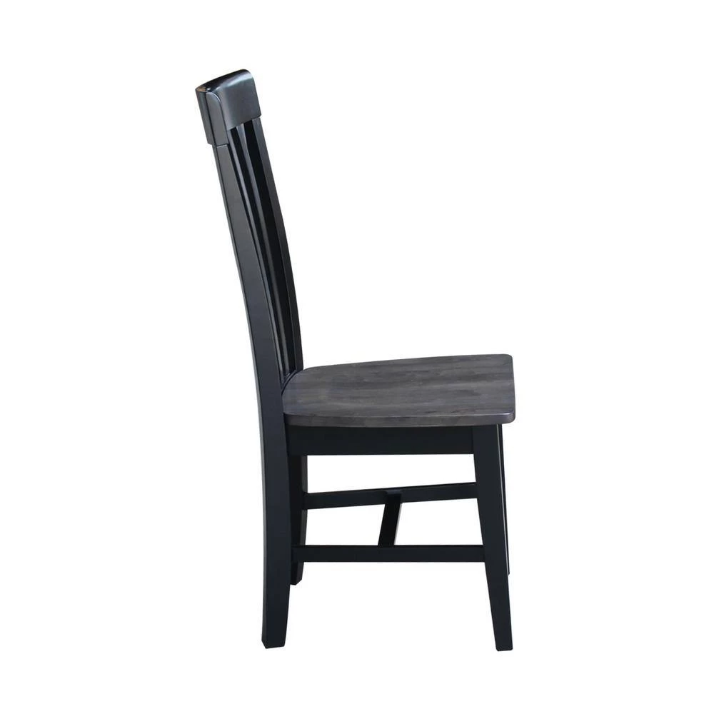 Black/Coal Tall Mission Chair (Set of 2) by International Concepts 4 Black/Coal Tall Mission Chair (Set of 2) by International Concepts - Image 4