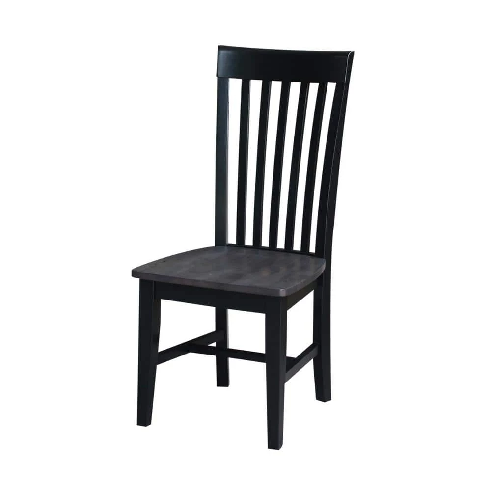 Black/Coal Tall Mission Chair (Set of 2) by International Concepts 2 Black/Coal Tall Mission Chair (Set of 2) by International Concepts - Image 2