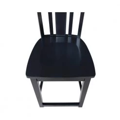 San Remo 24 in. Black Bar Stool by International Concepts -International Concepts Sales black international concepts bar stools s46 102 77 1000