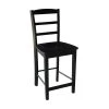 Madrid 24 in. Black Bar Stool by International Concepts