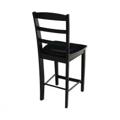 Madrid 24 in. Black Bar Stool by International Concepts 17 Madrid 24 in. Black Bar Stool by International Concepts -International Concepts Sales black international concepts bar stools s46 402 66 1000