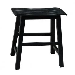18 in. Black Bar Stool by International Concepts