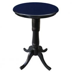 Black Solid Wood Pub/Bar Table by International Concepts