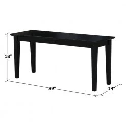 Black Bench by International Concepts -International Concepts Sales black international concepts dining benches be46 39 1f 1000