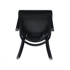 Emily Black Wood Dining Chair (Set of 2) by International Concepts -International Concepts Sales black international concepts dining chairs c46 617p 1d 1000