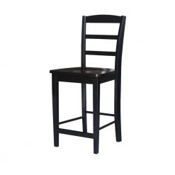 Madrid 5-Piece Black Bar Table Set by International Concepts -International Concepts Sales black international concepts dining room sets k46 3048 s402 4 4f 1000