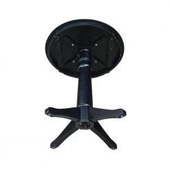 3-Piece Set Olivia Black 30 in Round Solid Wood Counter-height Dining Table and 2 Alexa Armless Stools by International Concepts 13 3-Piece Set Olivia Black 30 in Round Solid Wood Counter-height Dining Table and 2 Alexa Armless Stools by International Concepts -International Concepts Sales black international concepts dining room sets k46 36rt 27b s6132 2 1d 1000