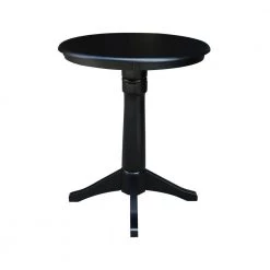 3-Piece Set Olivia Black 30 in Round Solid Wood Counter-height Dining Table and 2 Alexa Armless Stools by International Concepts 14 3-Piece Set Olivia Black 30 in Round Solid Wood Counter-height Dining Table and 2 Alexa Armless Stools by International Concepts -International Concepts Sales black international concepts dining room sets k46 36rt 27b s6132 2 66 1000