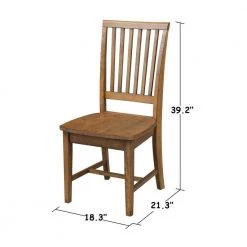 3-Piece 42 in. Black/Pecan Dual Drop Leaf Table Set with 2-Side Chairs by International Concepts 23 3-Piece 42 in. Black/Pecan Dual Drop Leaf Table Set with 2-Side Chairs by International Concepts -International Concepts Sales black international concepts dining room sets k46 42dp c59 265p 76 1000