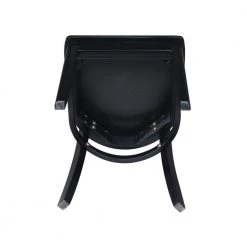 5-Piece 42 in. Black Dual Drop Leaf Table Set with 4-Side chairs by International Concepts -International Concepts Sales black international concepts dining room sets k46 42dp c617 4 1d 1000