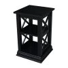 Hampton 26 in. H Black Accent Table by International Concepts