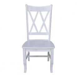 Hampton 48 in. Rectangular Blue/Chalk Wood Writing Desk and XX Chair (2-Piece Set) by International Concepts -International Concepts Sales blue chalk international concepts writing desks k62 of 67x 220 1f 1000