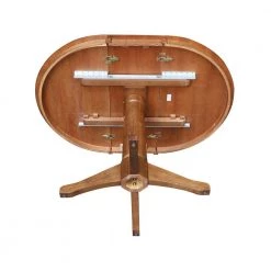 36 in. 5-Piece Bourbon Oak Round Extension Dining Table Set with 4-Side Chairs by International Concepts -International Concepts Sales bourbon oak international concepts dining room sets k42 36rxt 27b c2 4 1d 1000