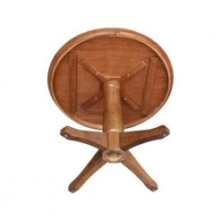 36 in. Bourbon Oak Round Pedestal Dining Table by International Concepts -International Concepts Sales bourbon oak international concepts kitchen dining tables k42 36rt 27b 1d 1000