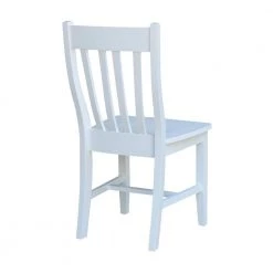 Cafe Pure White Dining Chair (Set of 2) by International Concepts -International Concepts Sales bright white international concepts dining chairs c08 61p 1f 1000