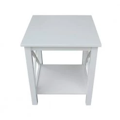 Hampton Pure White End Table by International Concepts -International Concepts Sales bright white international concepts end side tables ot08 70e a0 1000