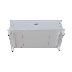 Cottage Beach 48 in. White Large Rectangle Wood Coffee Table by International Concepts -International Concepts Sales bright white rubbed international concepts coffee tables ot07 20c2 66 1000