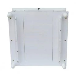 Cottage Beach 34 in. White Medium Square Wood Coffee Table with Drawers by International Concepts -International Concepts Sales bright white rubbed international concepts coffee tables ot07 20sc 1d 1000