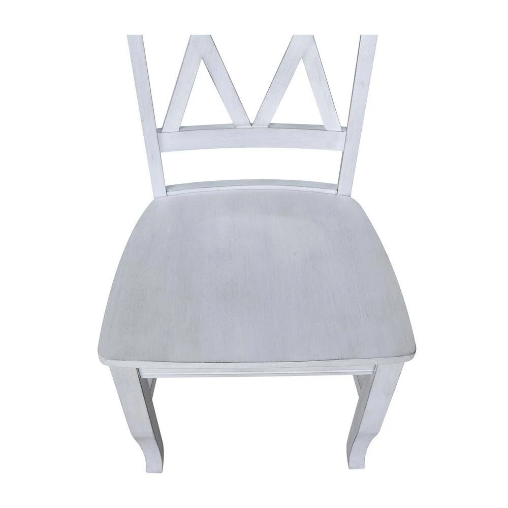 48 in. W Chalk/White Carson Desk with 2-Drawers and Chair by International Concepts 3 48 in. W Chalk/White Carson Desk with 2-Drawers and Chair by International Concepts - Image 3