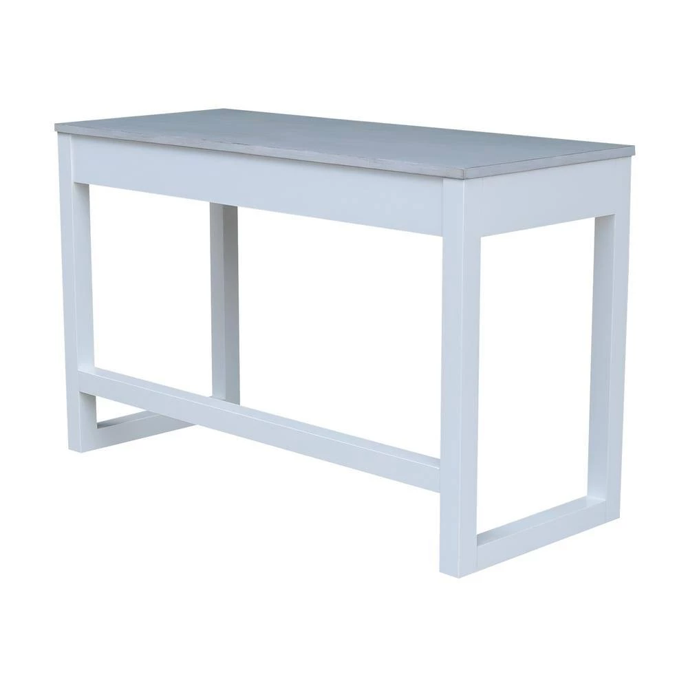 48 in. W Chalk/White Carson Desk with 2-Drawers and Chair by International Concepts 5 48 in. W Chalk/White Carson Desk with 2-Drawers and Chair by International Concepts - Image 5