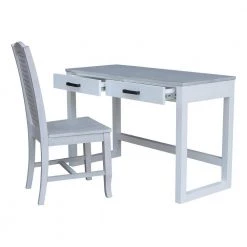 48 in. W Chalk/White Carson Desk with 2-Drawers and Chair by International Concepts 14 48 in. W Chalk/White Carson Desk with 2-Drawers and Chair by International Concepts -International Concepts Sales chalk white international concepts writing desks k128 71 c45 77 1000
