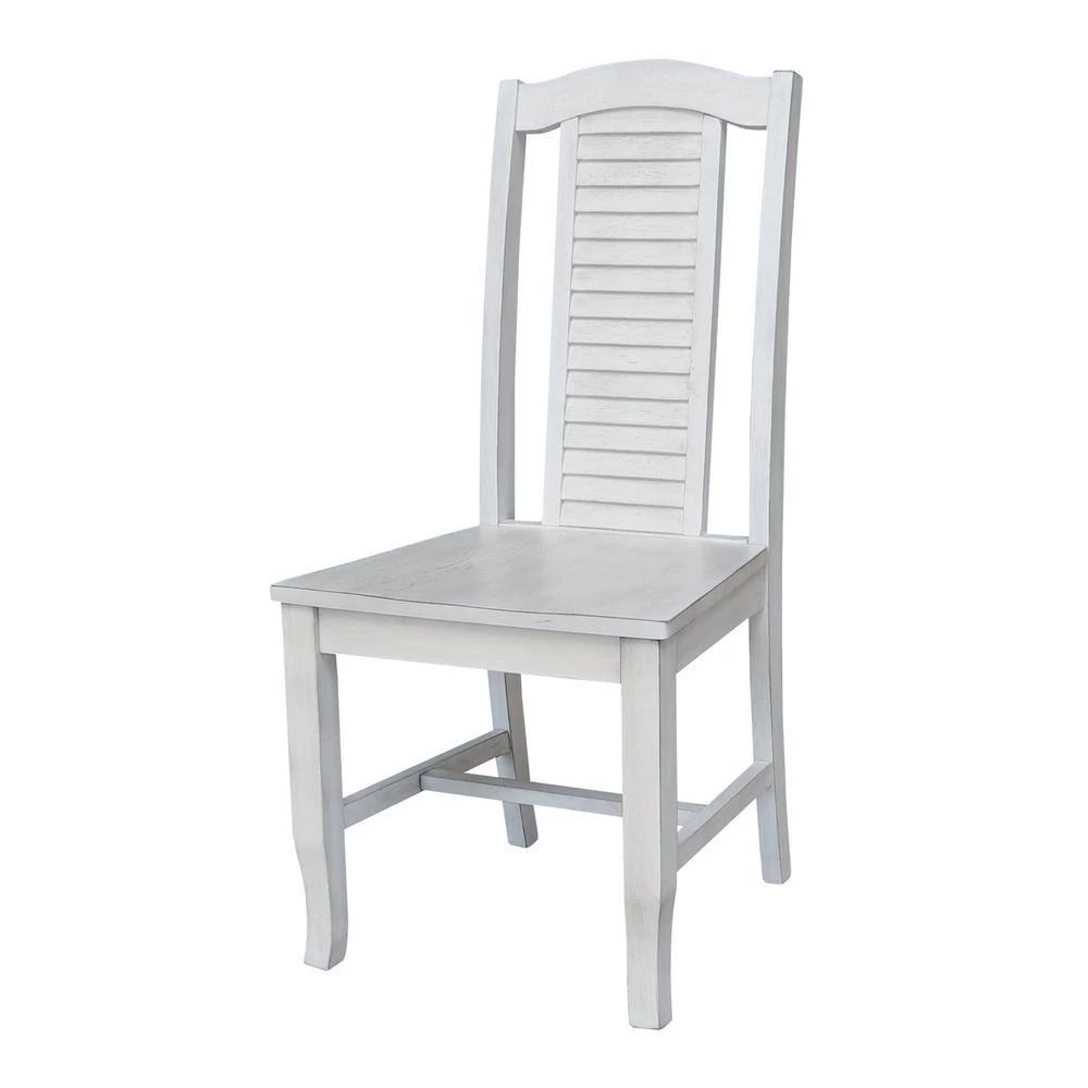 48 in. W Chalk/White Carson Desk with 2-Drawers and Chair by International Concepts 2 48 in. W Chalk/White Carson Desk with 2-Drawers and Chair by International Concepts - Image 2