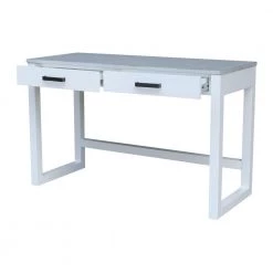 48 in. W Chalk / White Carson Desk with 2-Drawers by International Concepts -International Concepts Sales chalk white international concepts writing desks of128 71 44 1000