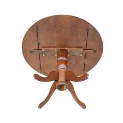 3-Piece 42 in. Espresso Dual Drop Leaf Table Set with 2-Side Chairs by International Concepts -International Concepts Sales cinnamon and espresso international concepts dining room sets k581 42dp c58 2p 1d 1000