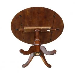 5-Piece 42 in. Espresso Dual Drop Leaf Table Set with 4-Side chairs by International Concepts 14 5-Piece 42 in. Espresso Dual Drop Leaf Table Set with 4-Side chairs by International Concepts -International Concepts Sales cinnamon and espresso international concepts dining room sets k581 42dp c58 613 4 1d 1000