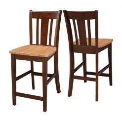 Sophia 3-Piece Cinnamon and Espresso 42 in. Gathering Dropleaf Table and San Remo Stools Dining Set by International Concepts -International Concepts Sales cinnamon espresso international concepts dining room sets k58 42dpt 11p s102 2 76 1000