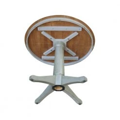 3-Piece Set Distressed Hickory and Stone 36 in. Round Dining table with 2-Side Chairs by International Concepts 14 3-Piece Set Distressed Hickory and Stone 36 in. Round Dining table with 2-Side Chairs by International Concepts -International Concepts Sales distressed hickory stone international concepts dining room sets k41 36rt 27b c2 2 1d 1000