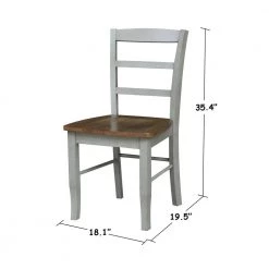 3-Piece Set Distressed Hickory and Stone 36 in. Round Dining table with 2-Side Chairs by International Concepts 18 3-Piece Set Distressed Hickory and Stone 36 in. Round Dining table with 2-Side Chairs by International Concepts -International Concepts Sales distressed hickory stone international concepts dining room sets k41 36rt 27b c2 2 76 1000