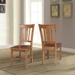 San Remo Distressed Oak Solid Wood Dining Side Chair (Set of 2) by International Concepts 21 San Remo Distressed Oak Solid Wood Dining Side Chair (Set of 2) by International Concepts -International Concepts Sales distressed oak international concepts dining chairs c42 10p 31 1000