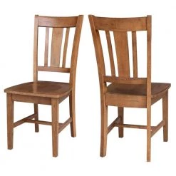 San Remo Distressed Oak Solid Wood Dining Side Chair (Set of 2) by International Concepts 19 San Remo Distressed Oak Solid Wood Dining Side Chair (Set of 2) by International Concepts -International Concepts Sales distressed oak international concepts dining chairs c42 10p 44 1000