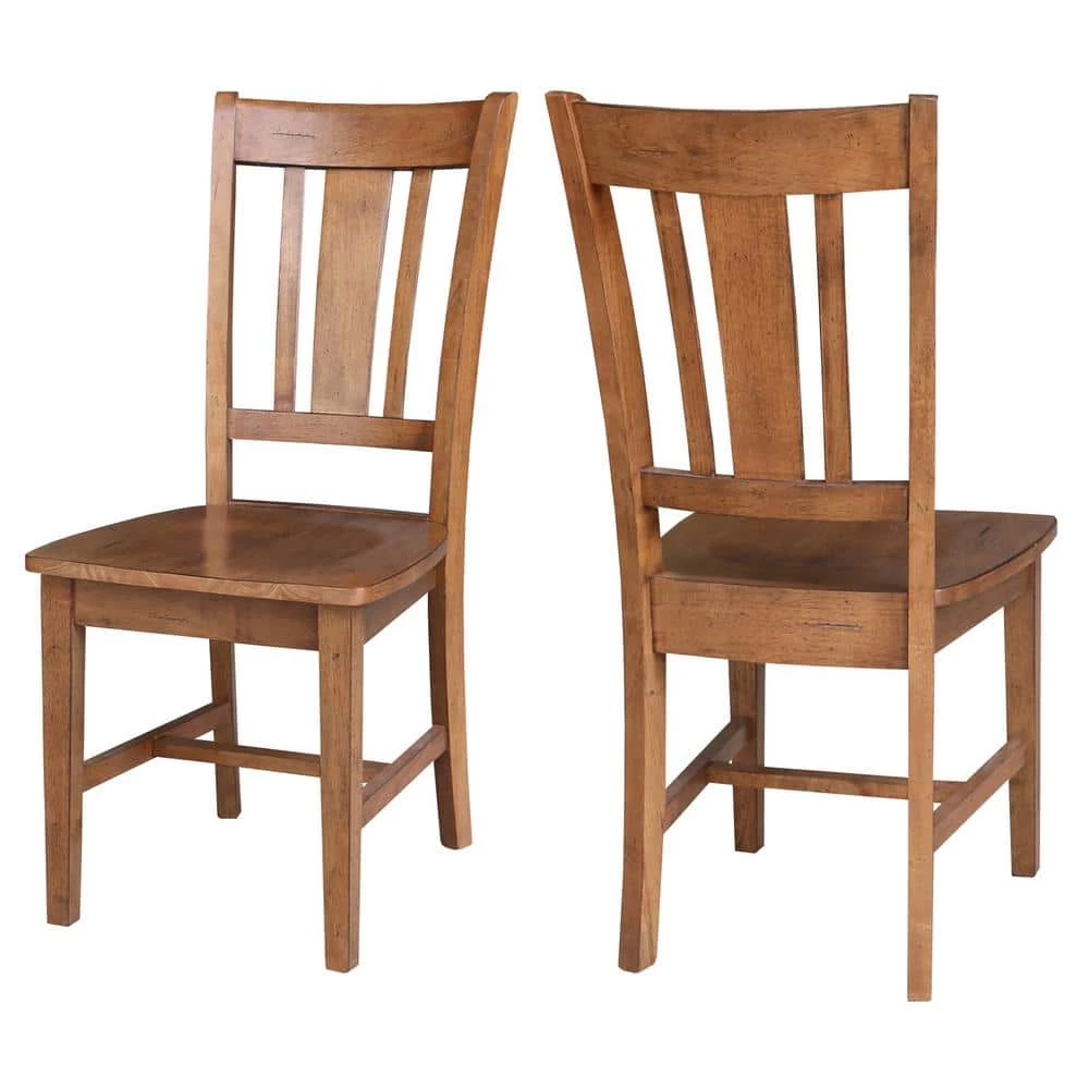 San Remo Distressed Oak Solid Wood Dining Side Chair (Set of 2) by International Concepts 9 San Remo Distressed Oak Solid Wood Dining Side Chair (Set of 2) by International Concepts - Image 9
