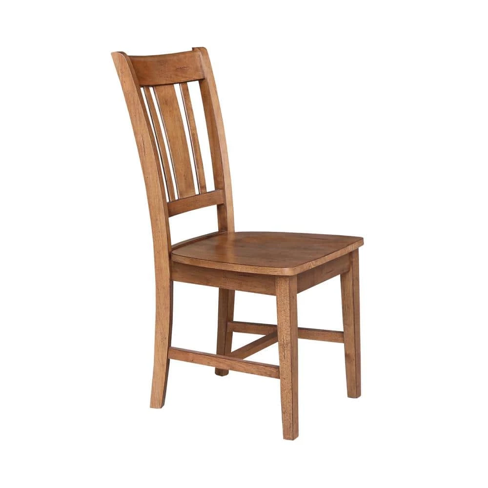 San Remo Distressed Oak Solid Wood Dining Side Chair (Set of 2) by International Concepts 6 San Remo Distressed Oak Solid Wood Dining Side Chair (Set of 2) by International Concepts - Image 6