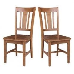 36 in. x 36 in. 5-Pieces Distressed Oak Dining Table with Solid Wood Top and 4 RTA chairs by International Concepts -International Concepts Sales distressed oak international concepts dining room sets k42 3636 c10 4 76 1000