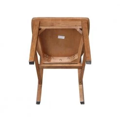 36 in. x 36 in. 3-Pieces Distressed Oak Dining Table with Solid Wood Top - 2 RTA chairs by International Concepts -International Concepts Sales distressed oak international concepts dining room sets k42 3636 c10p 1d 1000