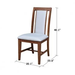 42 in. 3-Piece Distressed Oak Solid Wood Round Drop-leaf Table with 2-Side Chairs Set by International Concepts -International Concepts Sales distressed oak international concepts dining room sets k42 42dp c59 2 76 1000